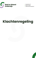Klachtenregeling voorkant