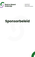 sponsorbeleid voorkant